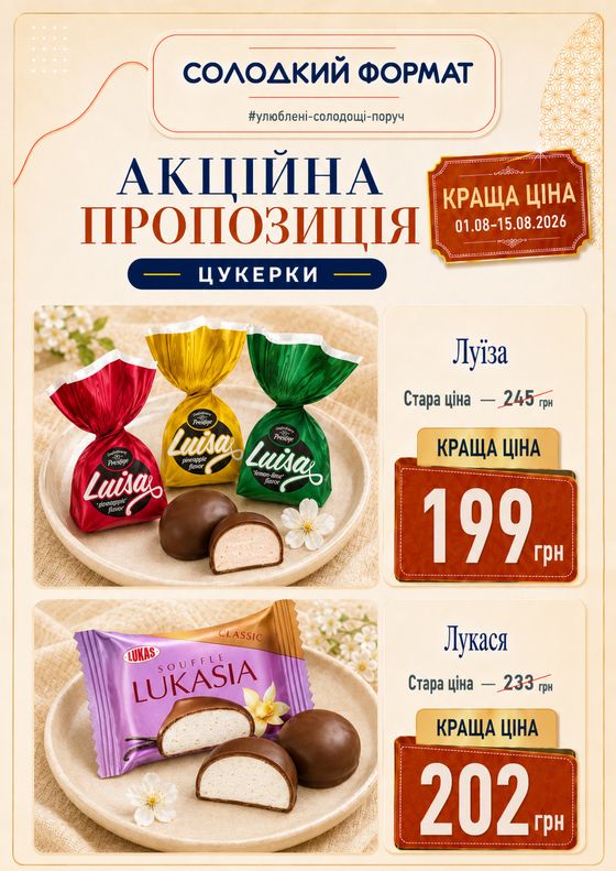 Акційна пропозиція: Луїза, Лукася